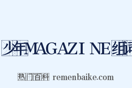 少年MAGAZINE组词是什么意思的图片